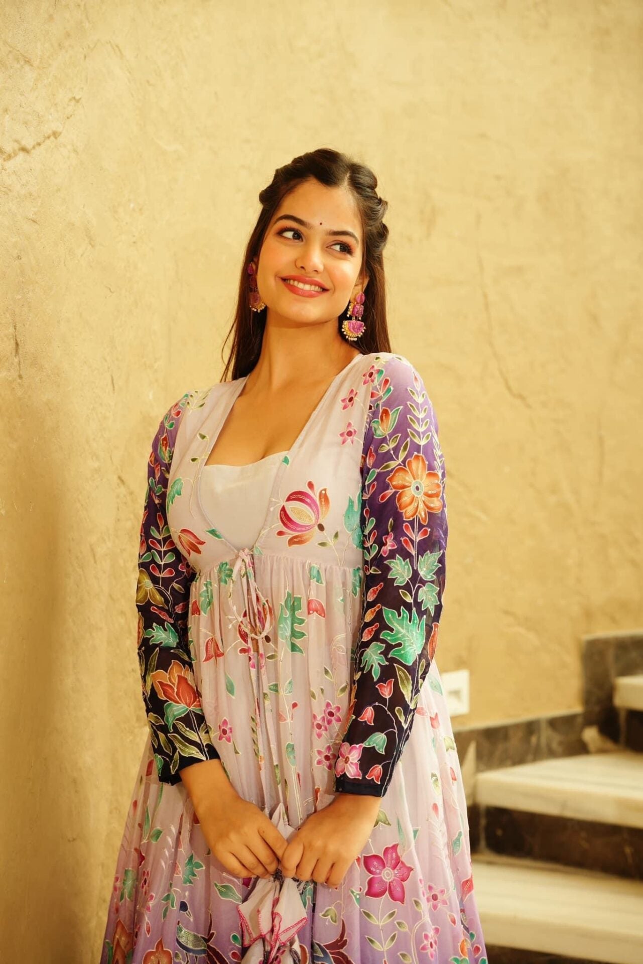 INDIRA CROP-TOP PALAZZO SHRUG SET