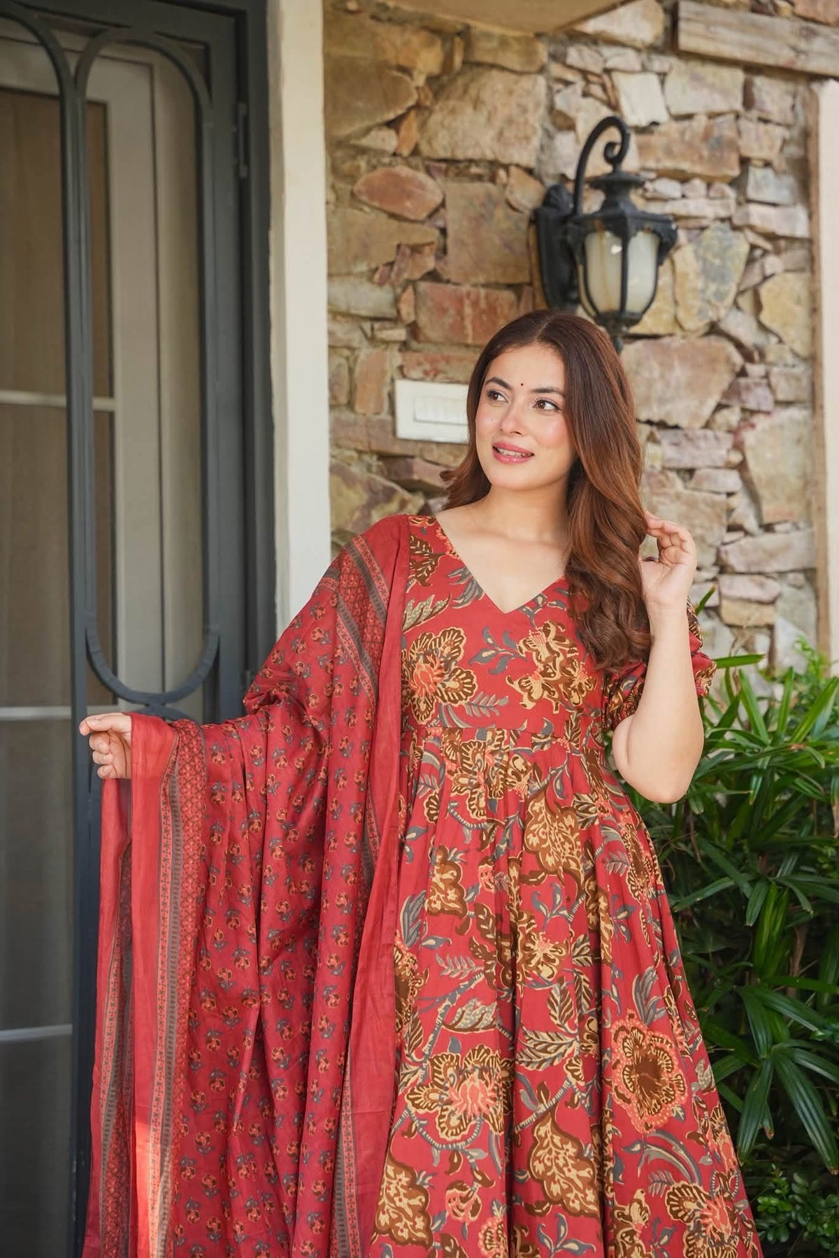 Aarvi Cotton Anarkali Set