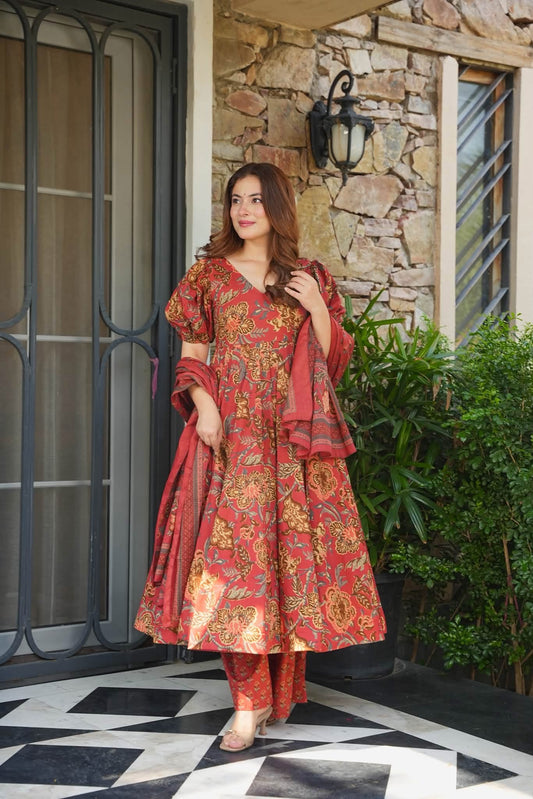Aarvi Cotton Anarkali Set