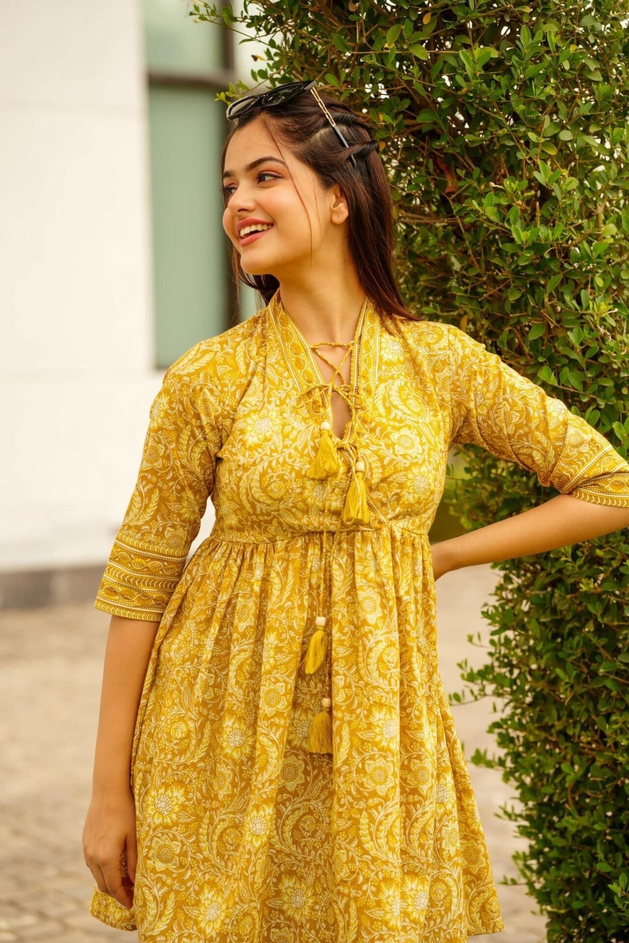 Mustard cotton top