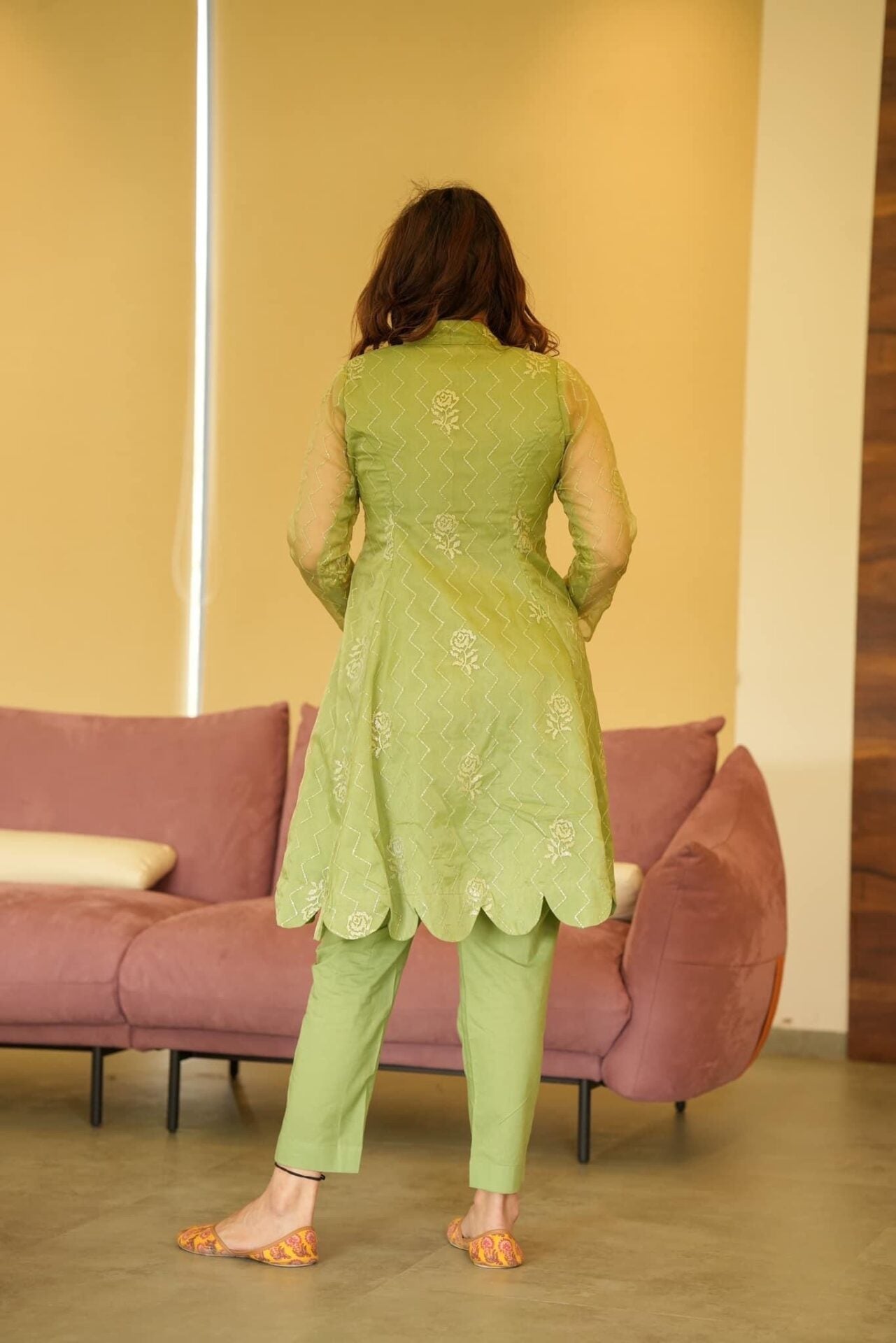 Vishakha Green Kurta Set