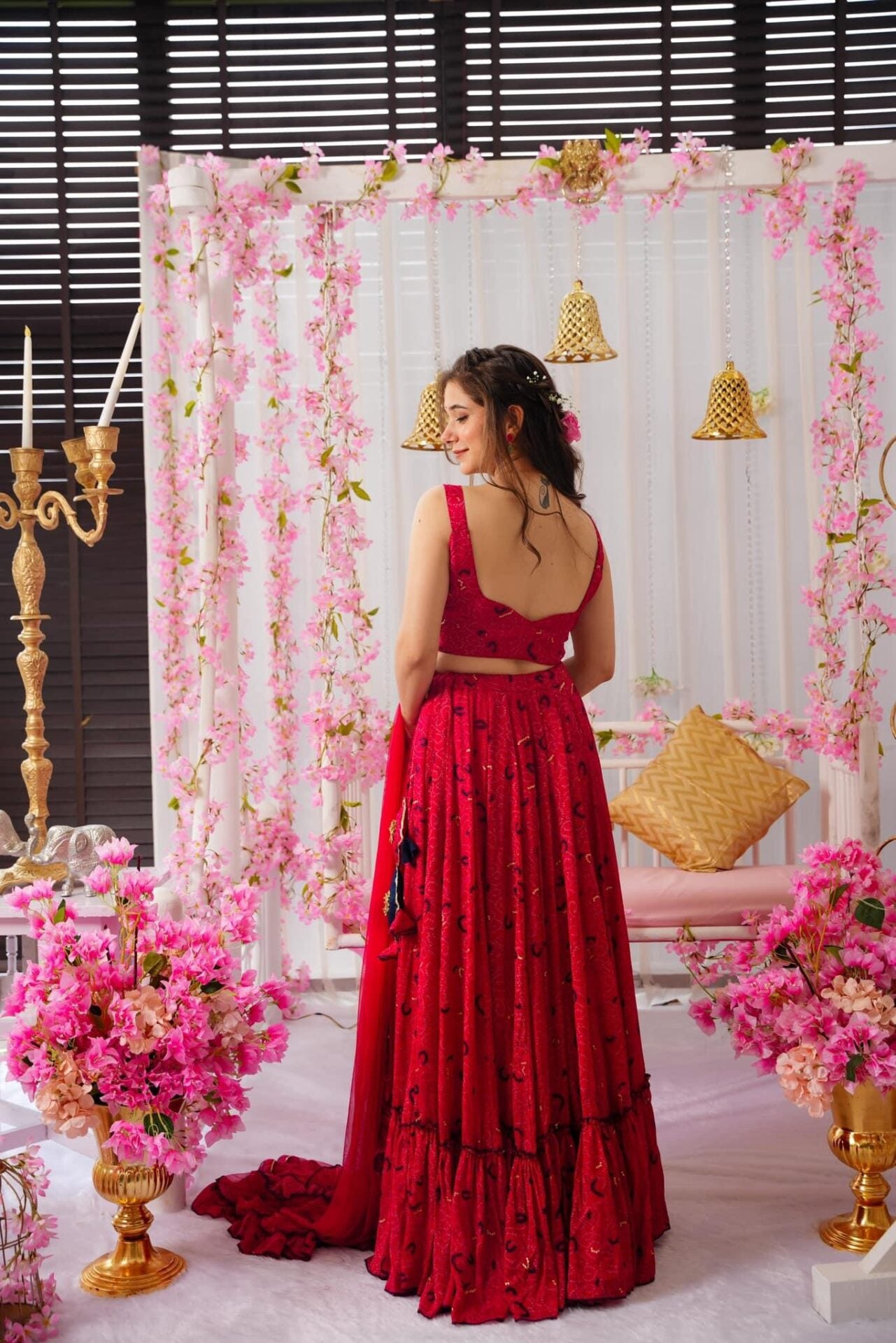 VERMILION BLISS CHINON LEHENGA SET