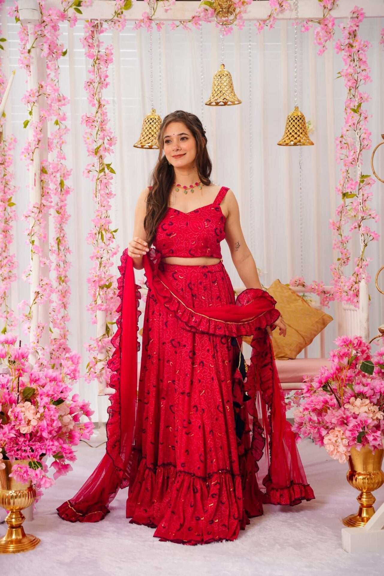 VERMILION BLISS CHINON LEHENGA SET