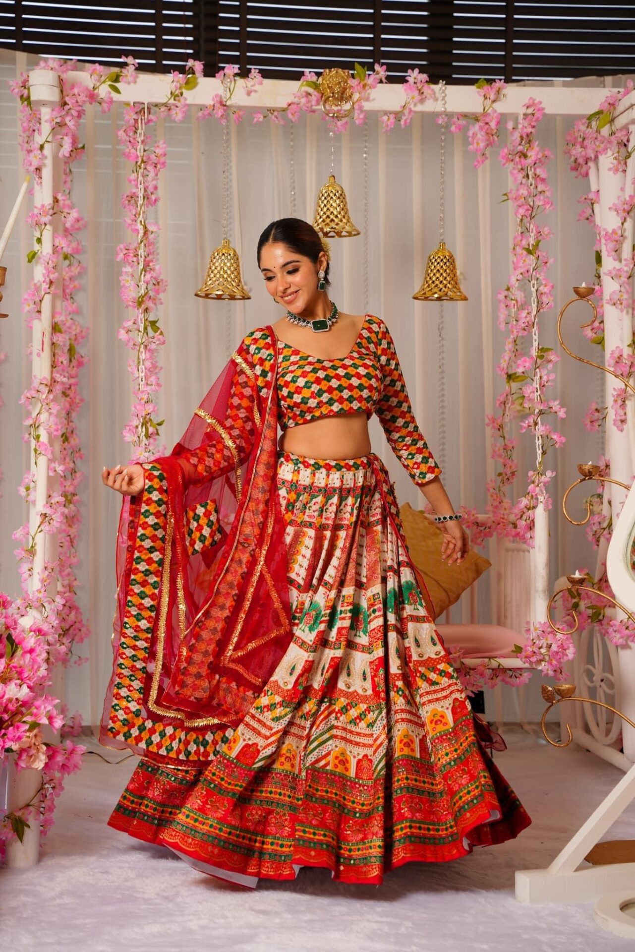 Lakshmi silk lehenga set