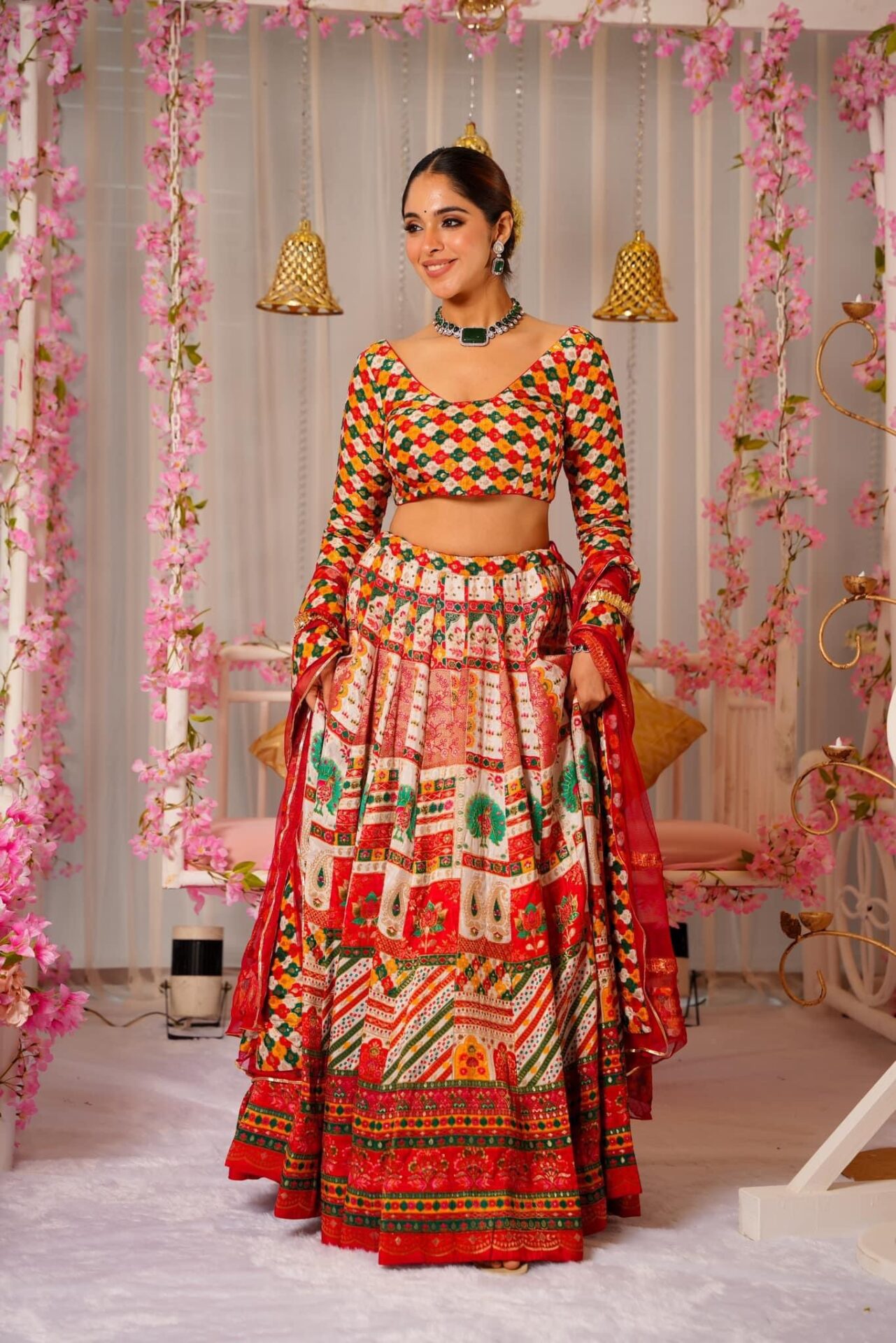 Lakshmi silk lehenga set