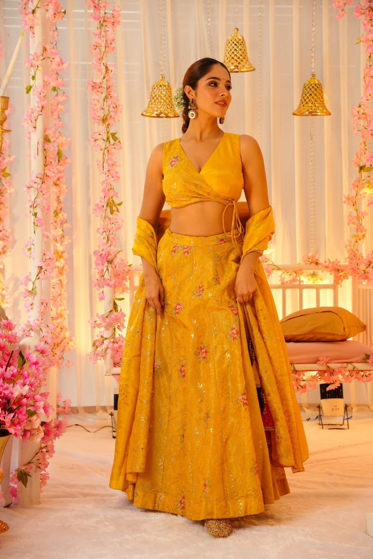 Golden dawn elegance lehenga set