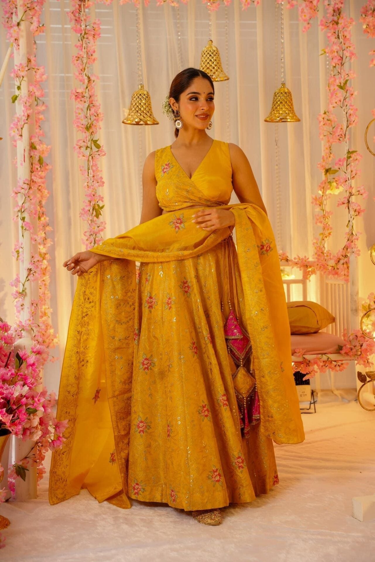 Golden dawn elegance lehenga set