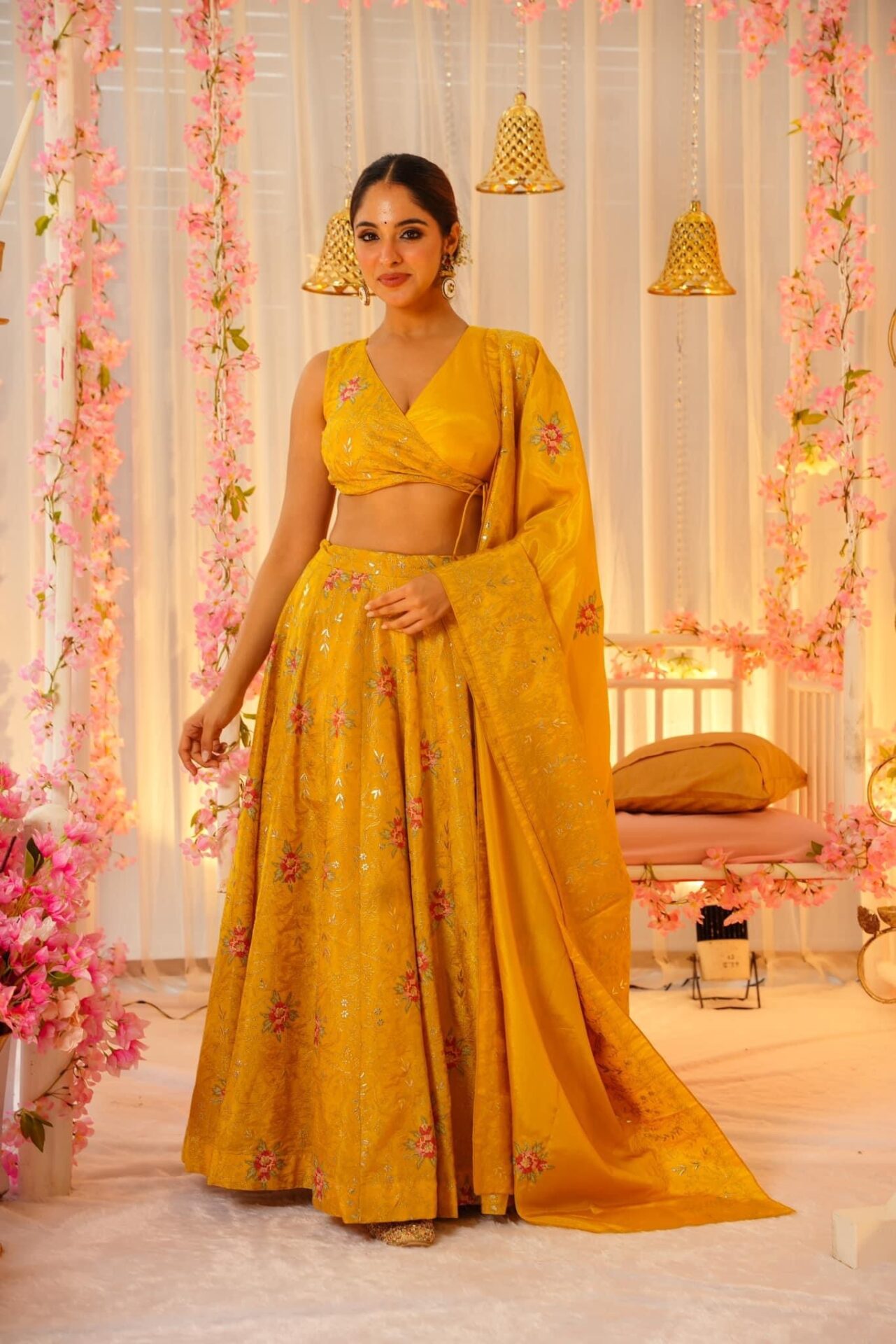 Golden dawn elegance lehenga set