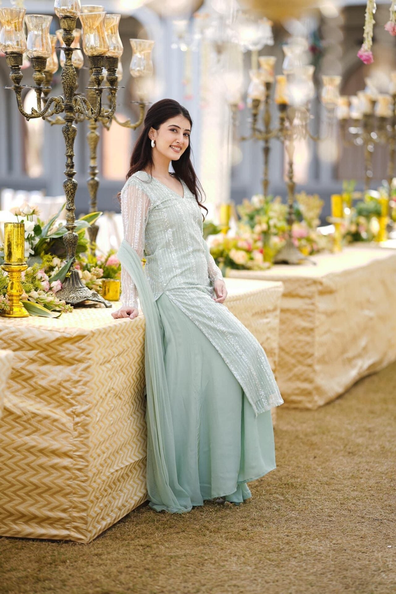 pakhi pearl straight kurta-palazzo set