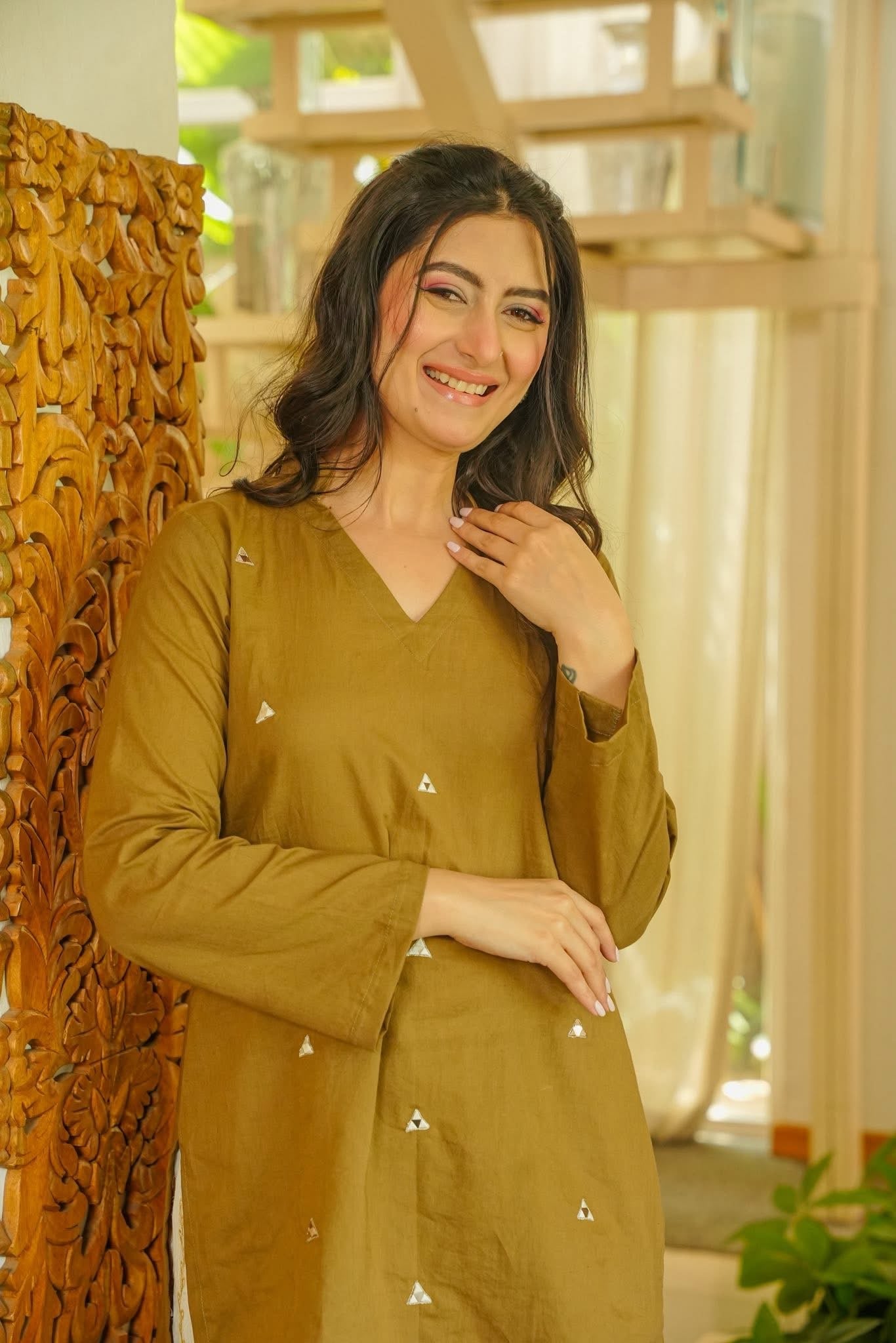 Haneefa Mirrored Kurta Set