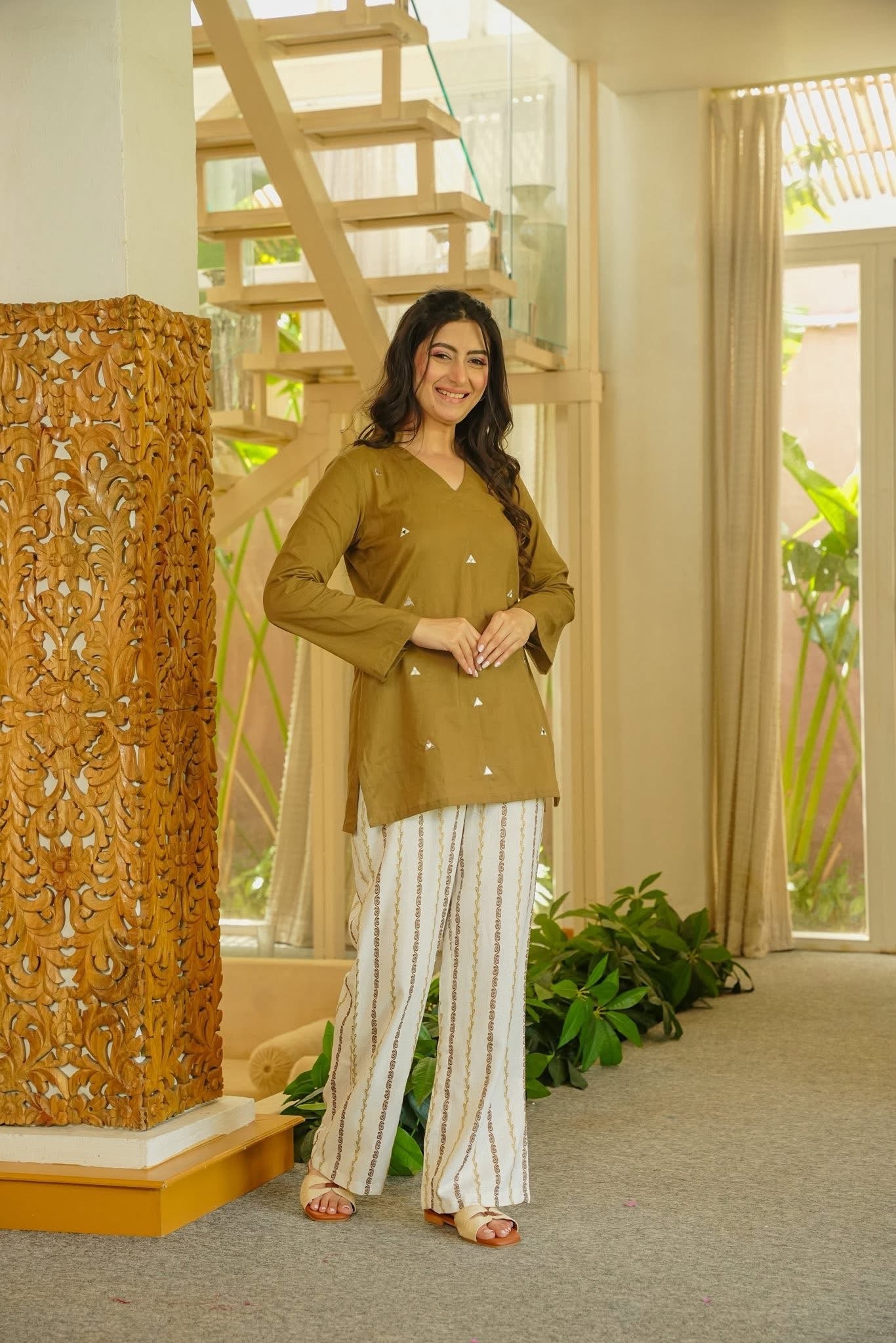 Haneefa Mirrored Kurta Set