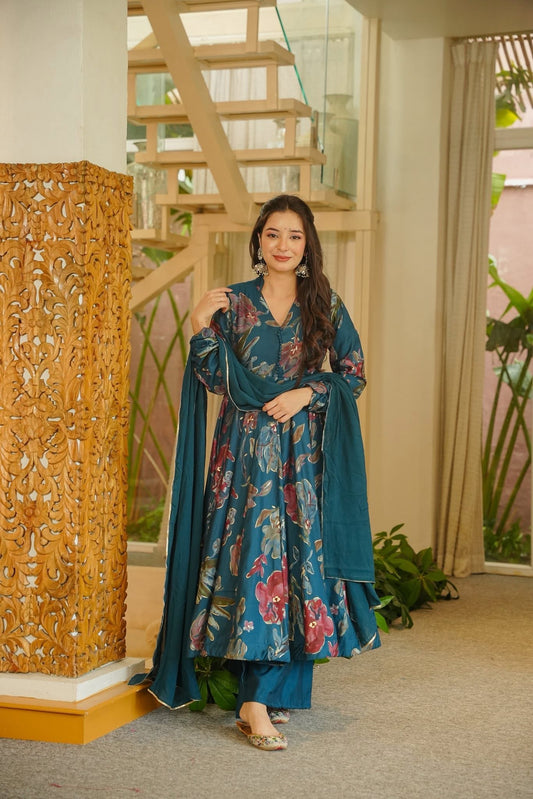 Rachita Floral Anarkali Suit Set