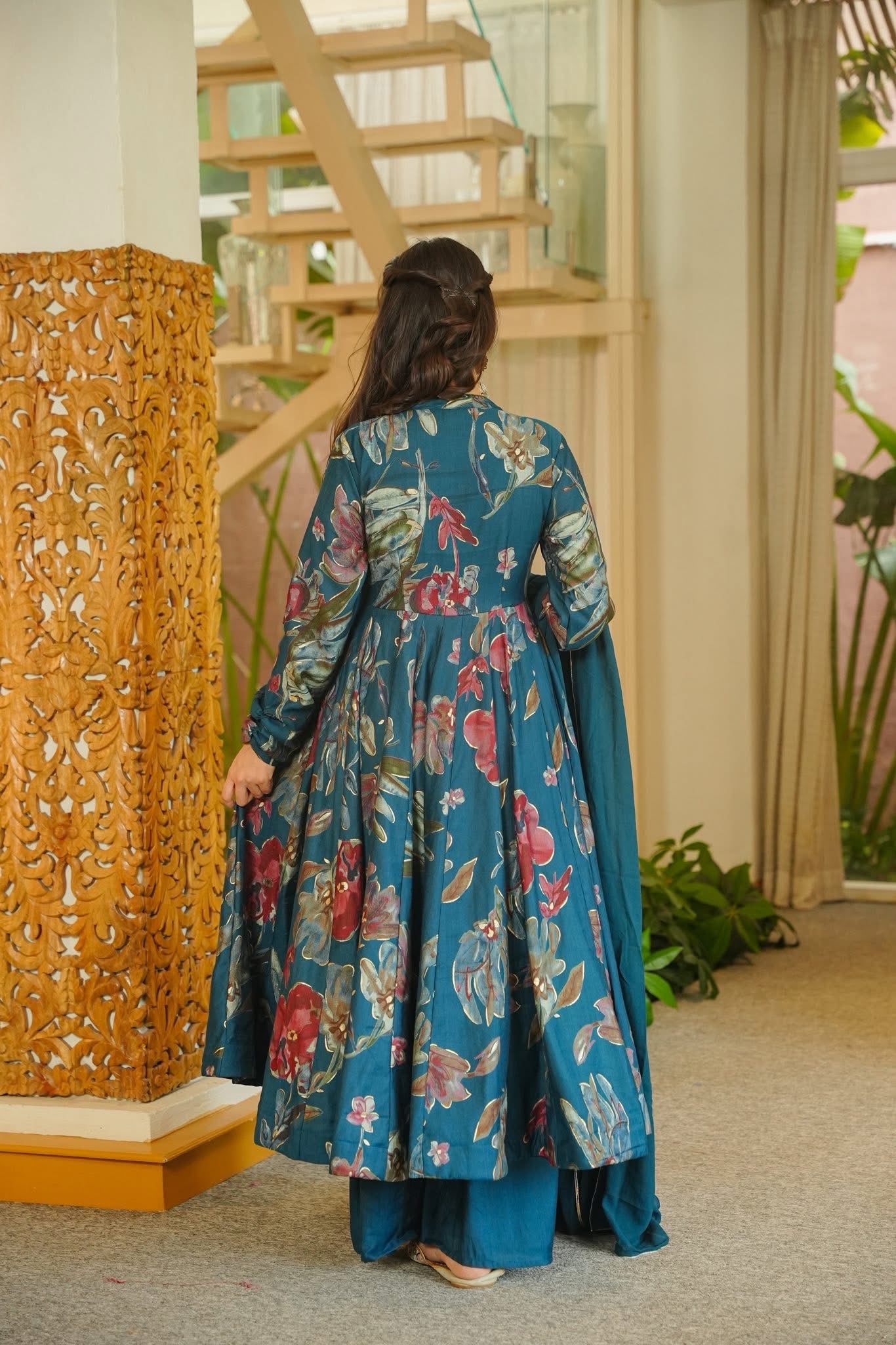 Rachita Floral Anarkali Suit Set
