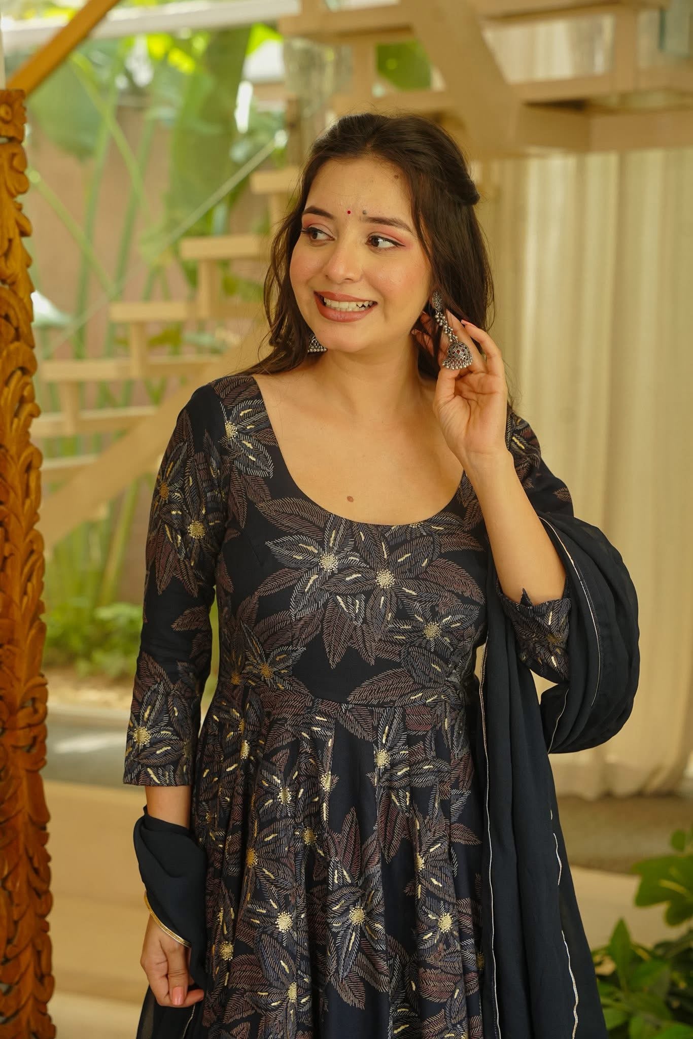 Hiranika Rayon Anarkali Suit Set