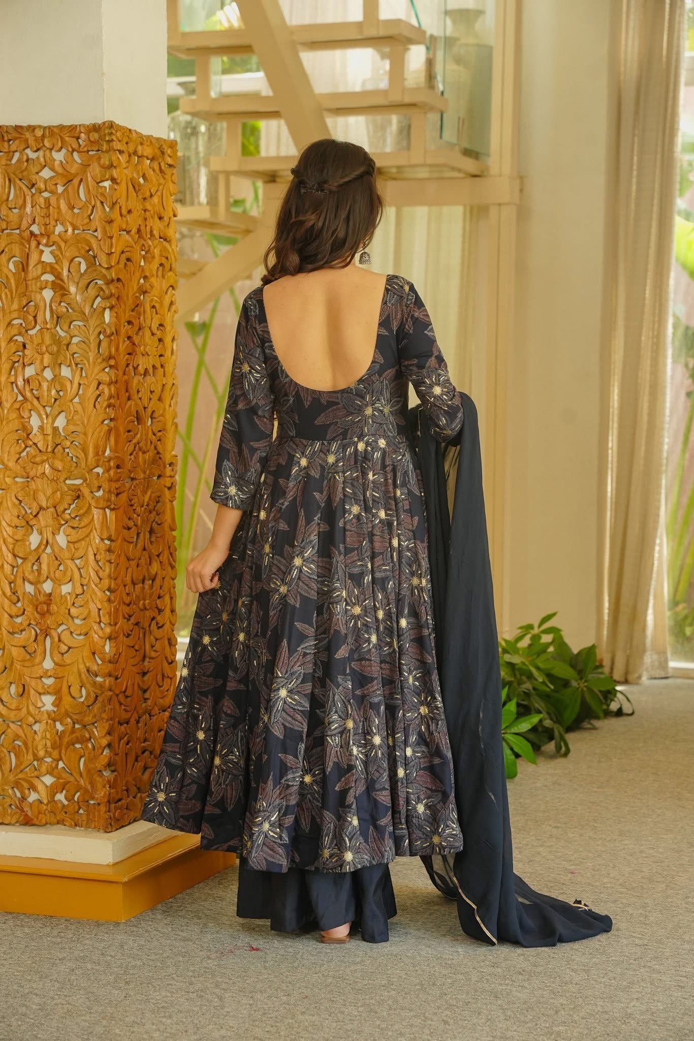 Hiranika Rayon Anarkali Suit Set