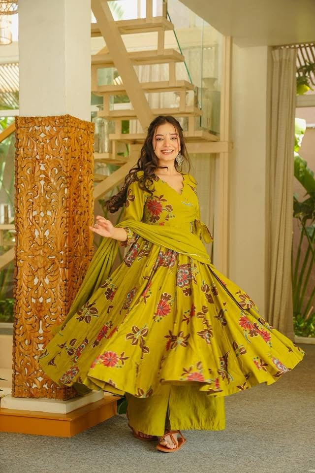 Dhiya Floral Anarkali Suit Set