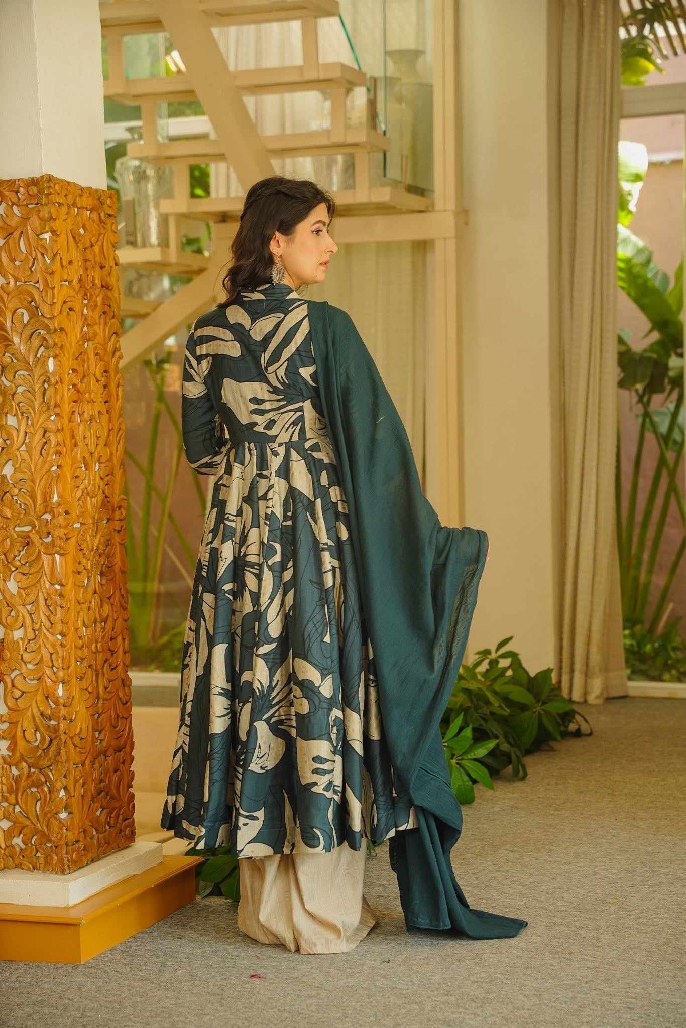 Grihita Cotton Anarkali Suit Set