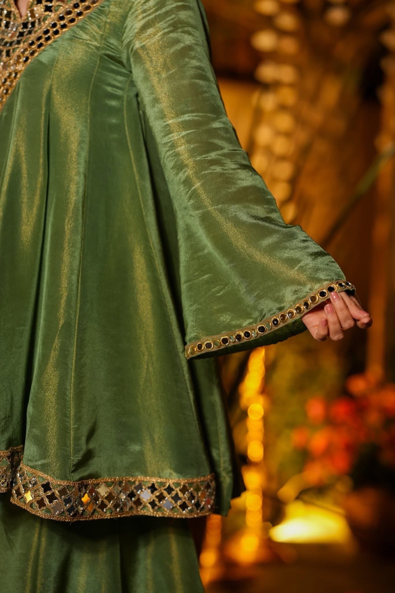 Nausheen Sheesha Zari Silk Sharara Set