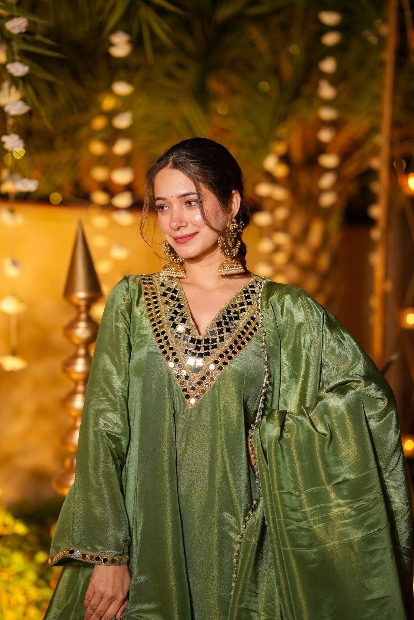 Nausheen Sheesha Zari Silk Sharara Set