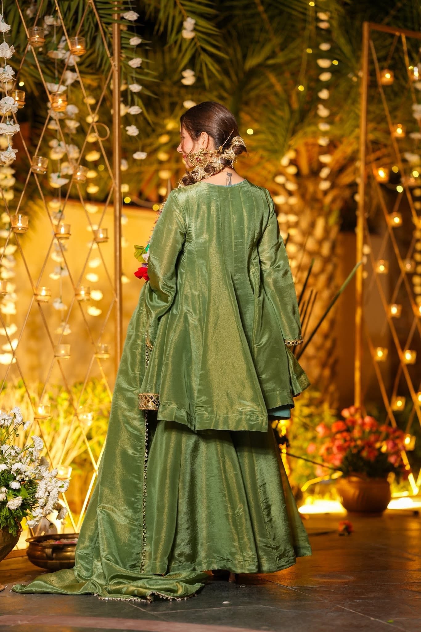 Nausheen Sheesha Zari Silk Sharara Set