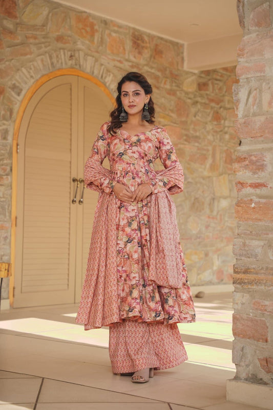 Stormi muslin kurta-palazzo set