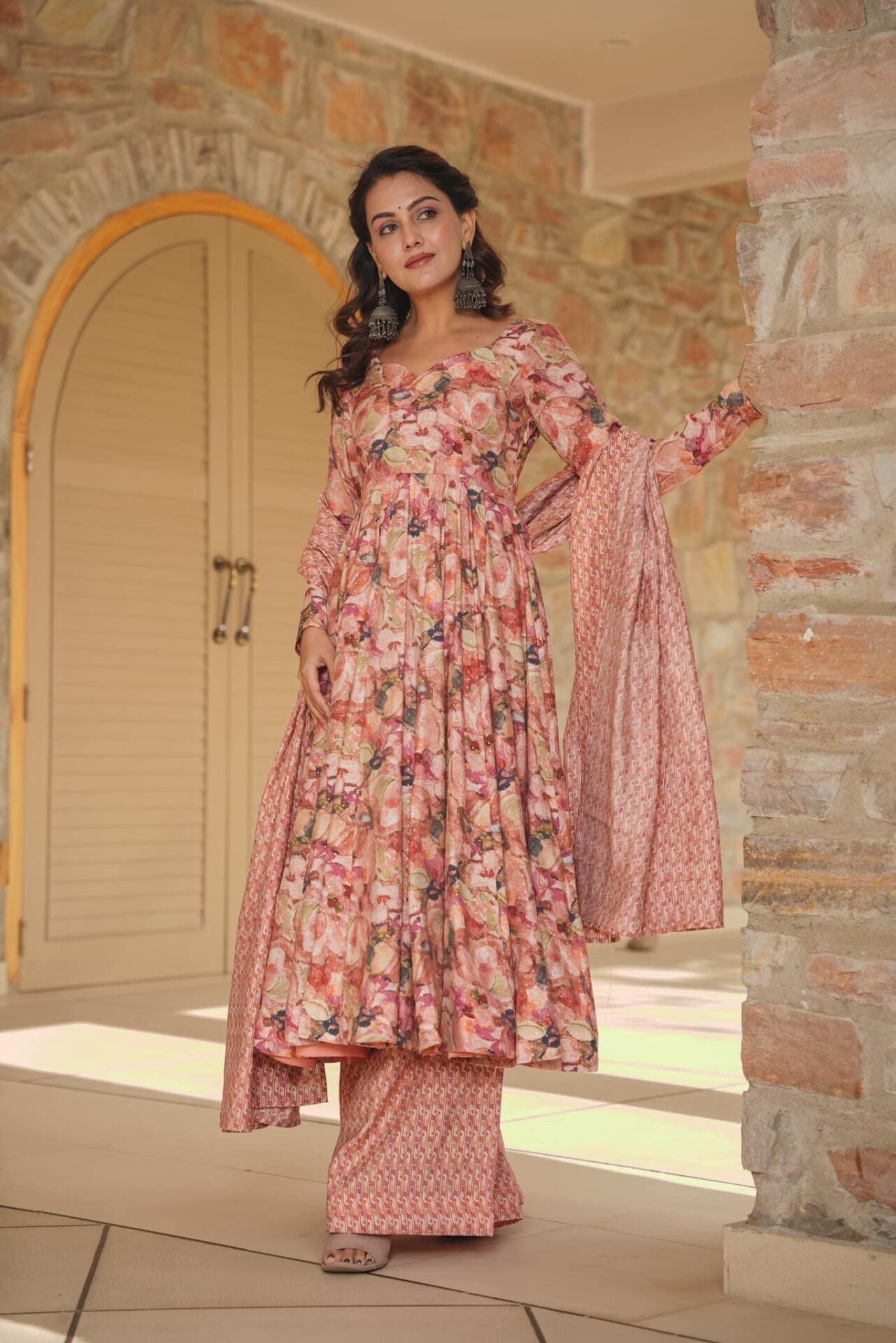 Stormi muslin kurta-palazzo set