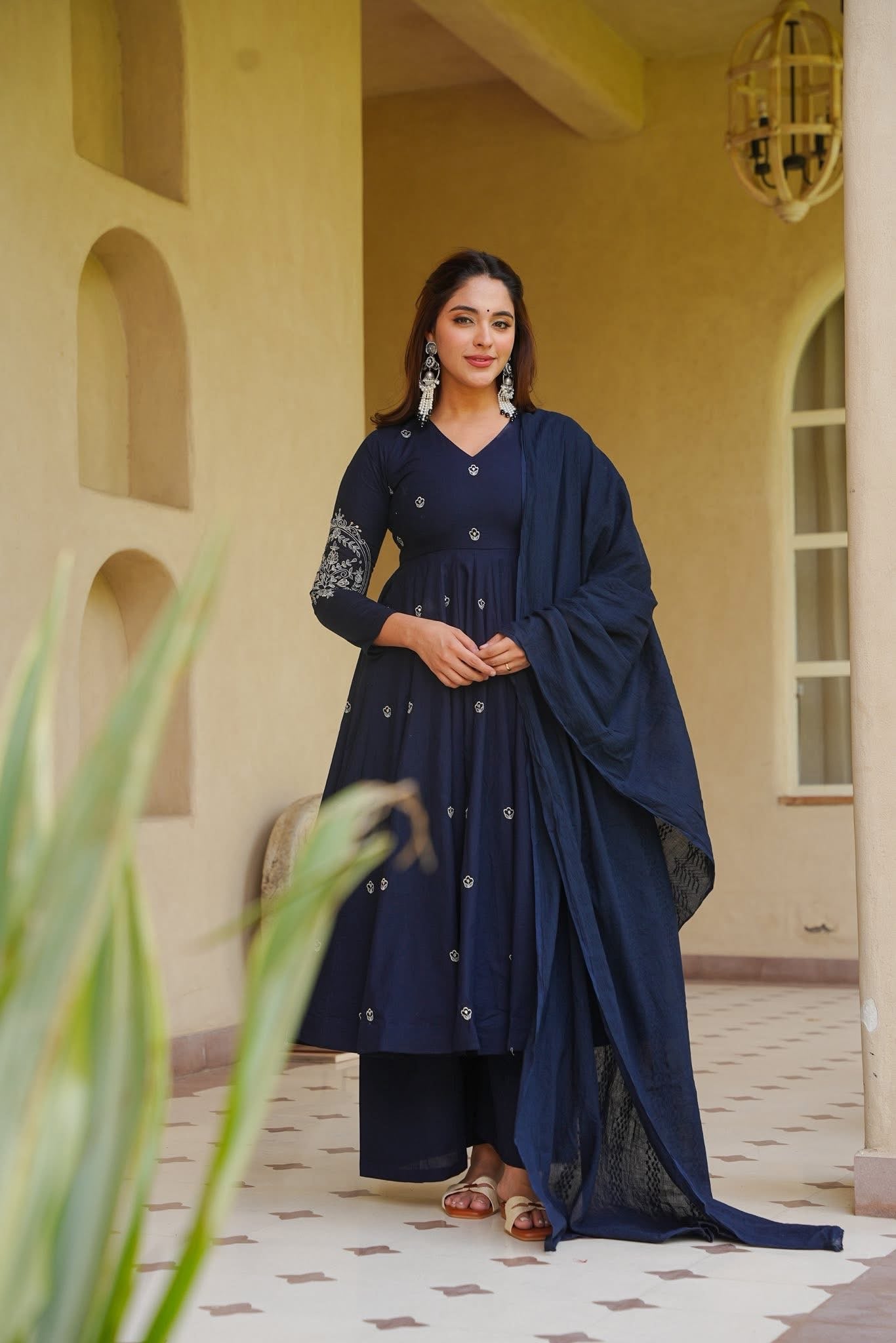 blue anarkali dress Buy Kyaira Suit Set Online in India new arival Men 90s Outfits Georgette Color Finish:Rose gold