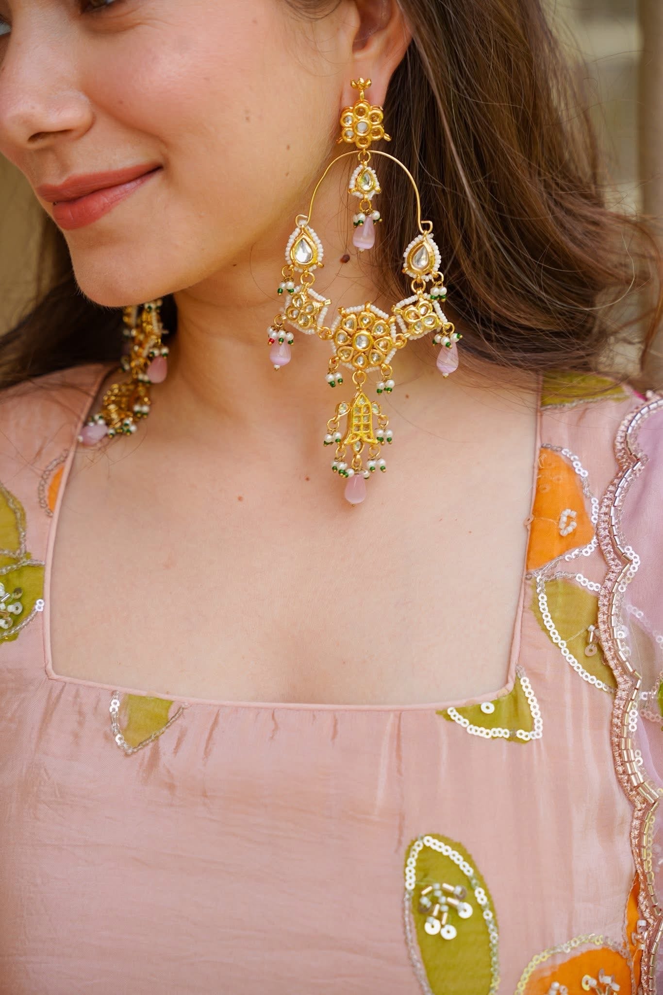 Eshaal Pink Wedding Wear Kurta Set