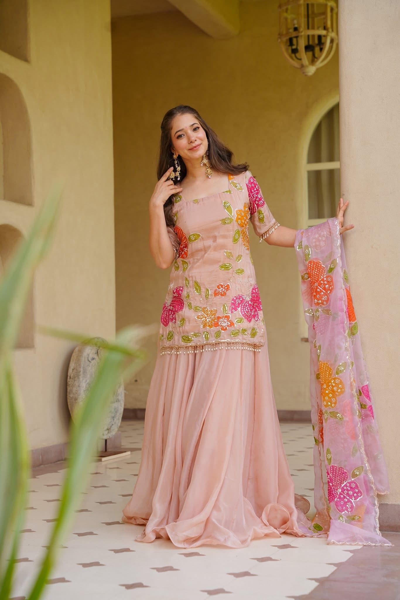 Eshaal Pink Wedding Wear Kurta Set