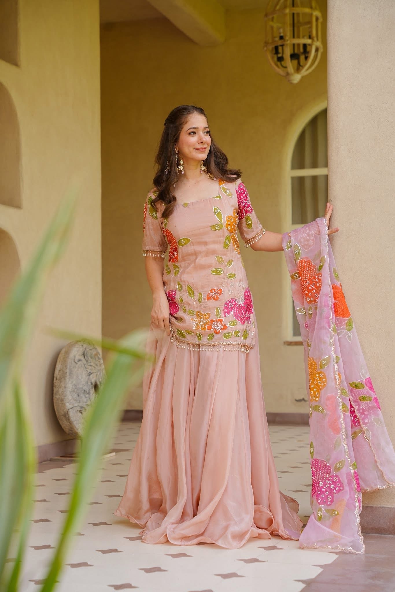 Eshaal Pink Wedding Wear Kurta Set