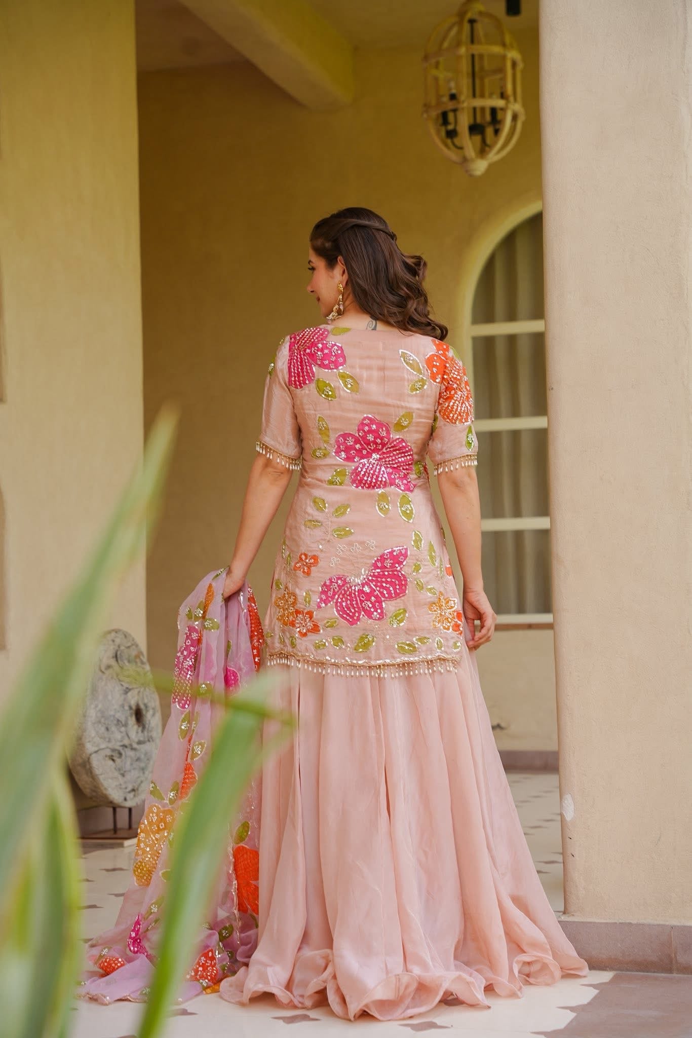 Eshaal Pink Wedding Wear Kurta Set