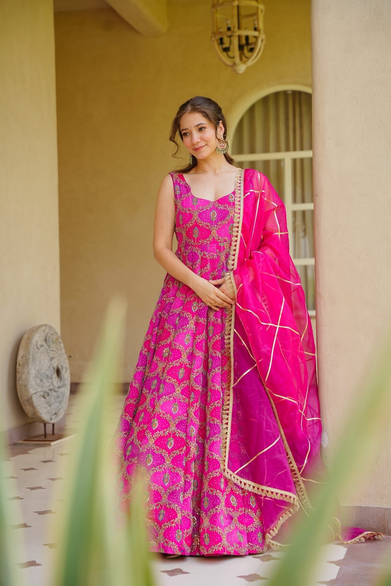 Miranshi Pink Heavy Maxi Set