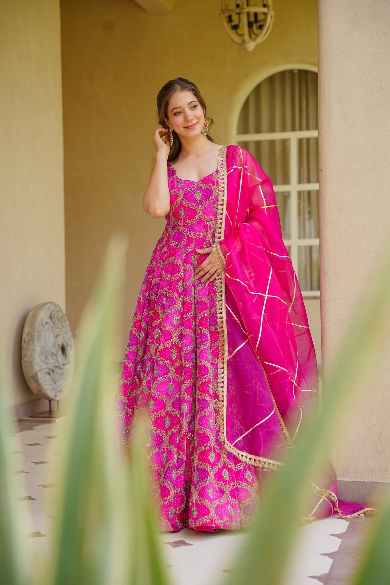 Miranshi Pink Heavy Maxi Set