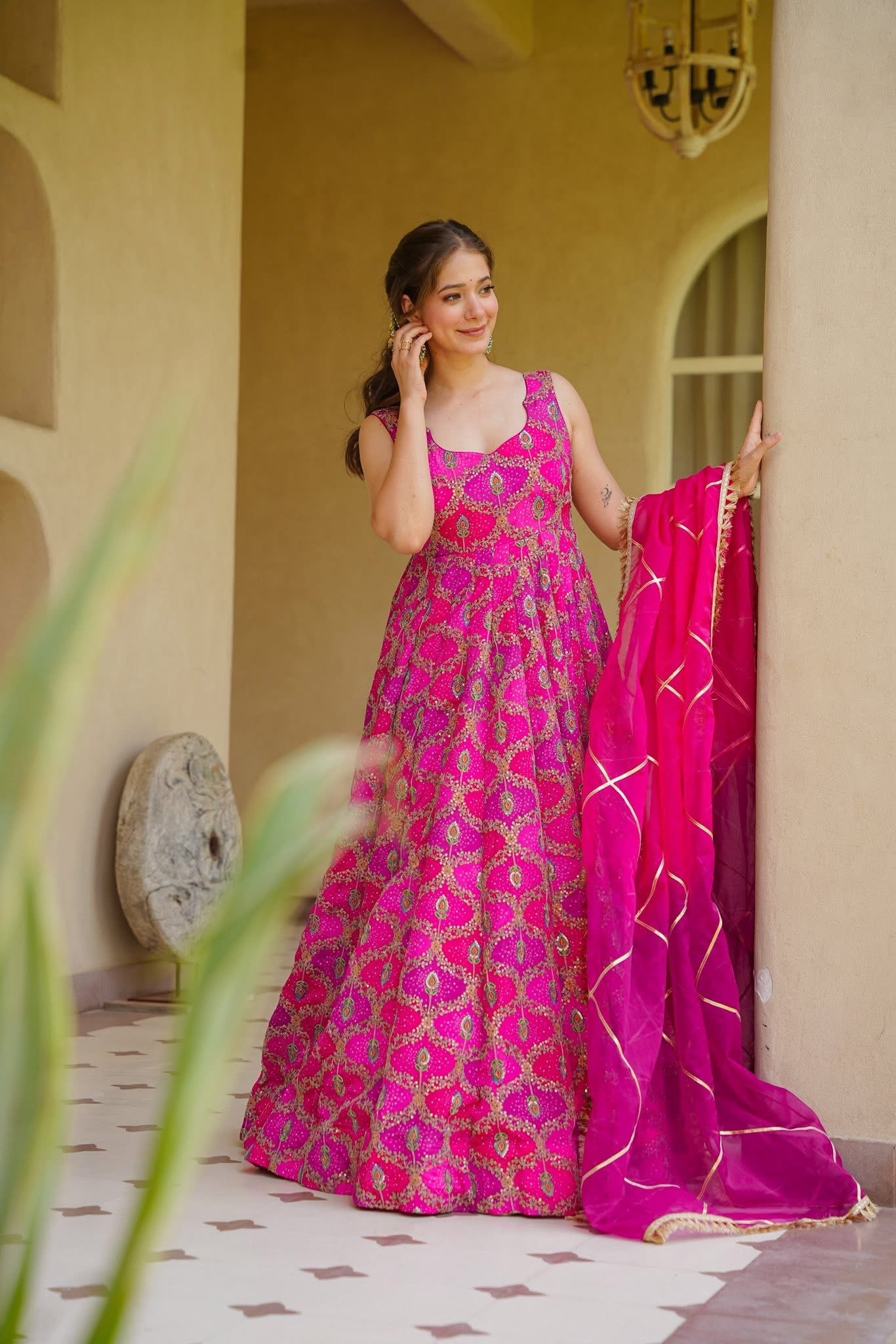 Miranshi Pink Heavy Maxi Set