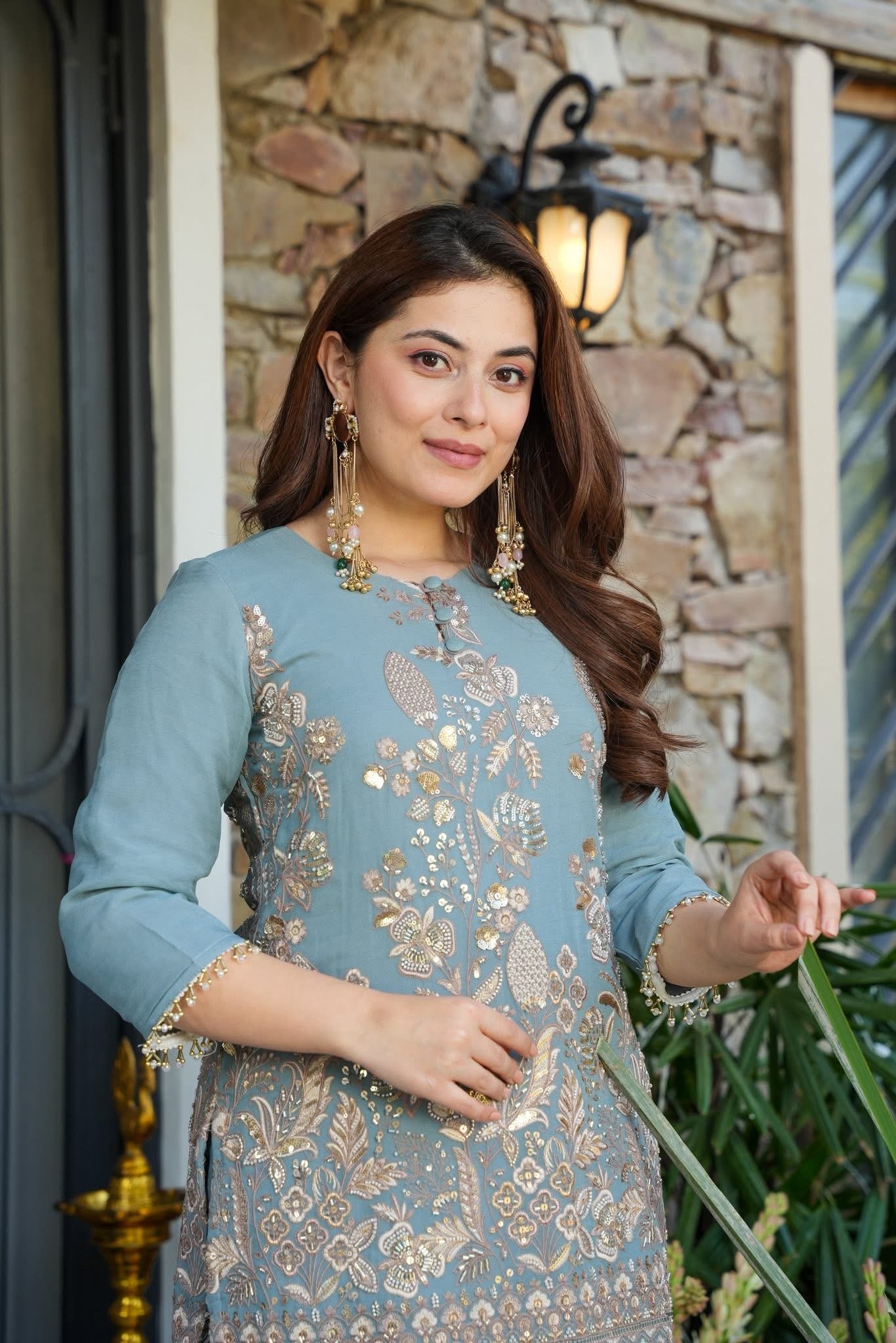 Icy Shimmer Heavy Co-ord Set