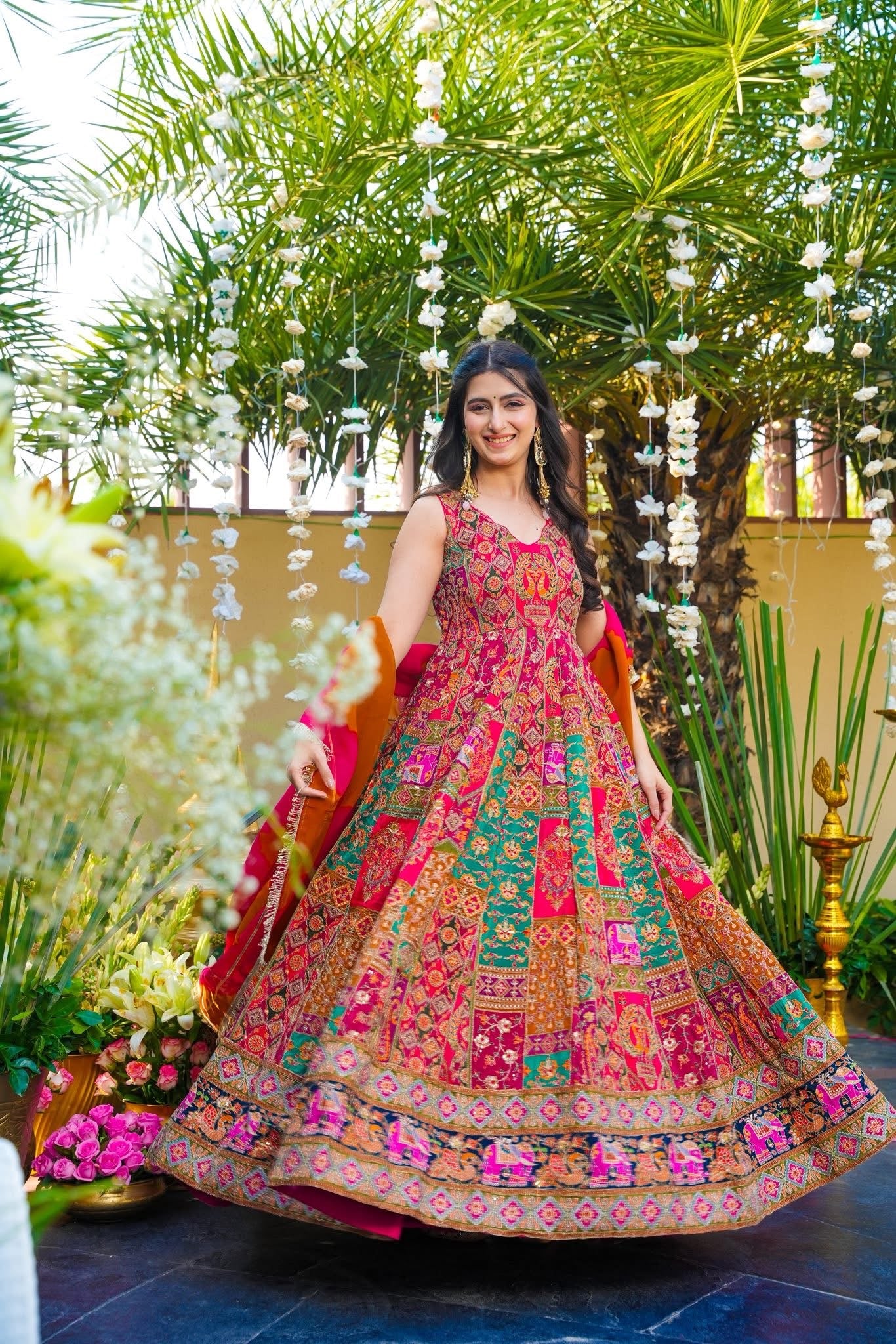 Zalvi Multicolored Heavy Maxi Set