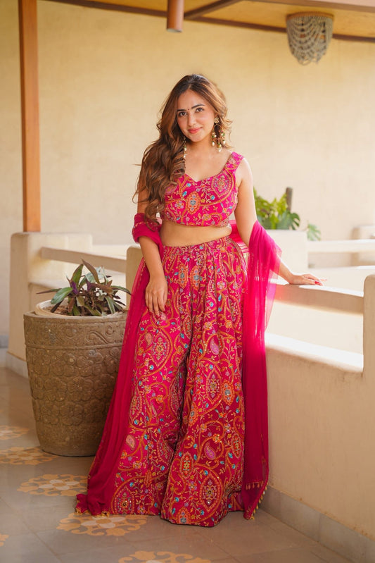 Varchasvi Pink Festive Wear Set