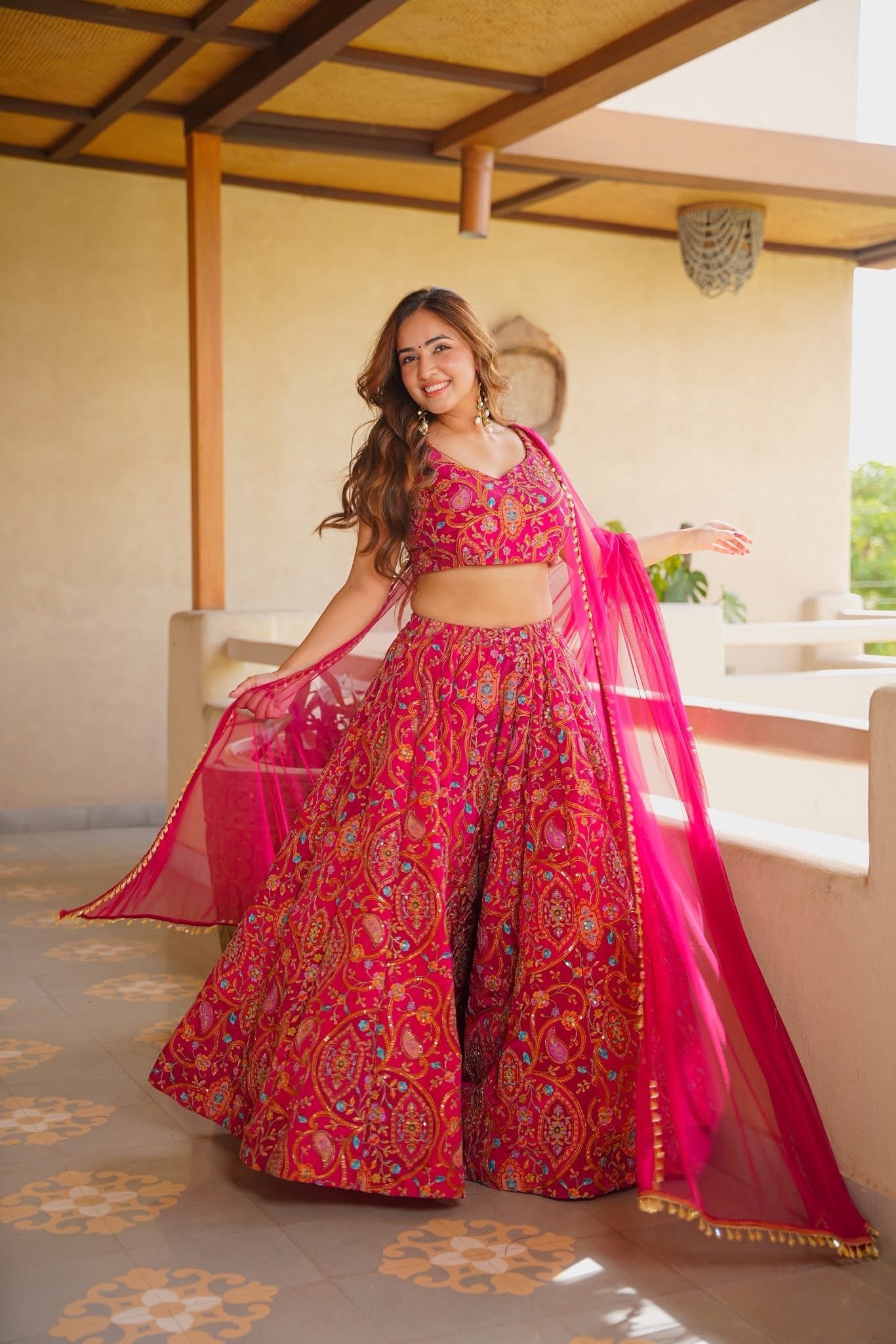 Varchasvi Pink Festive Wear Set