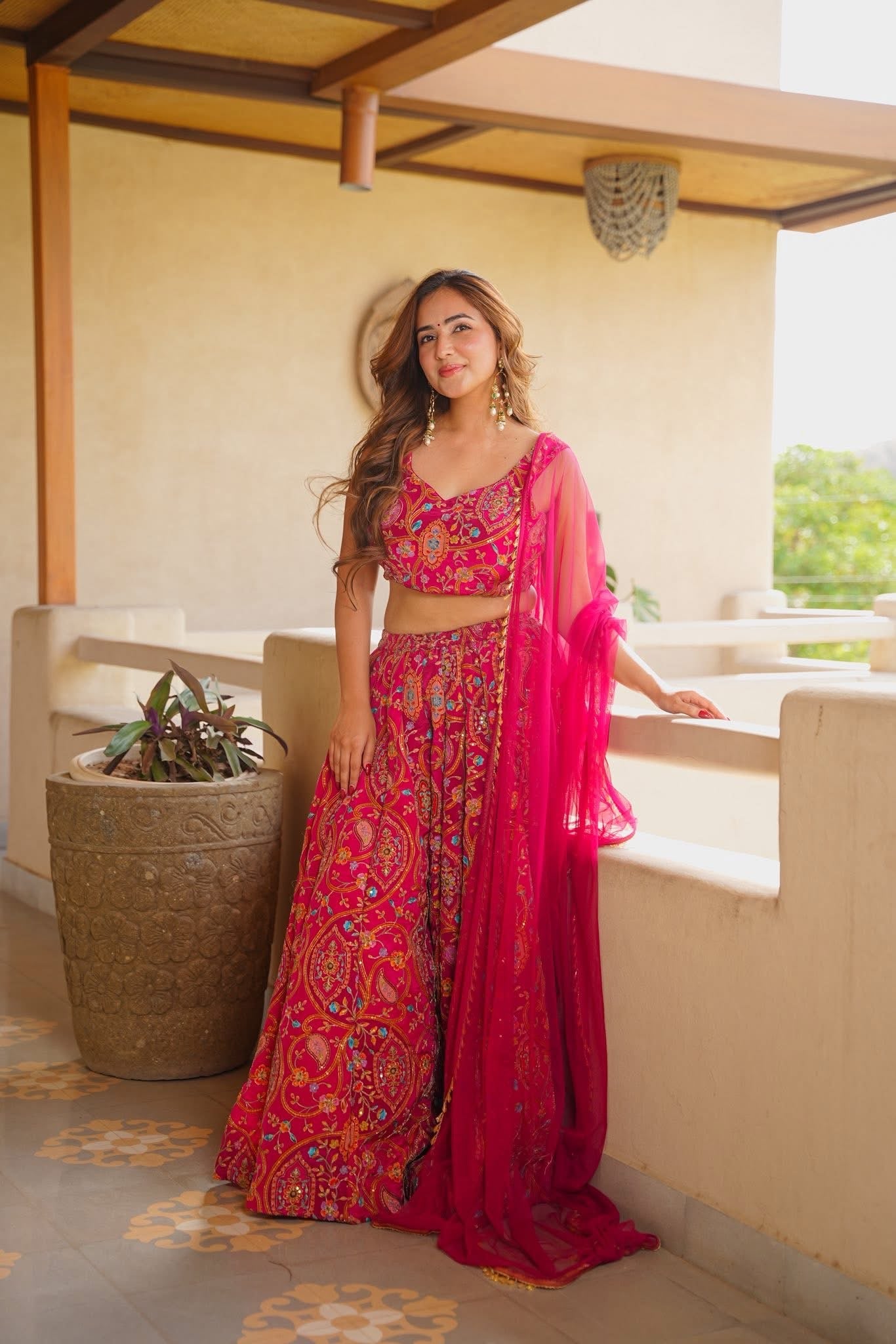 Varchasvi Pink Festive Wear Set