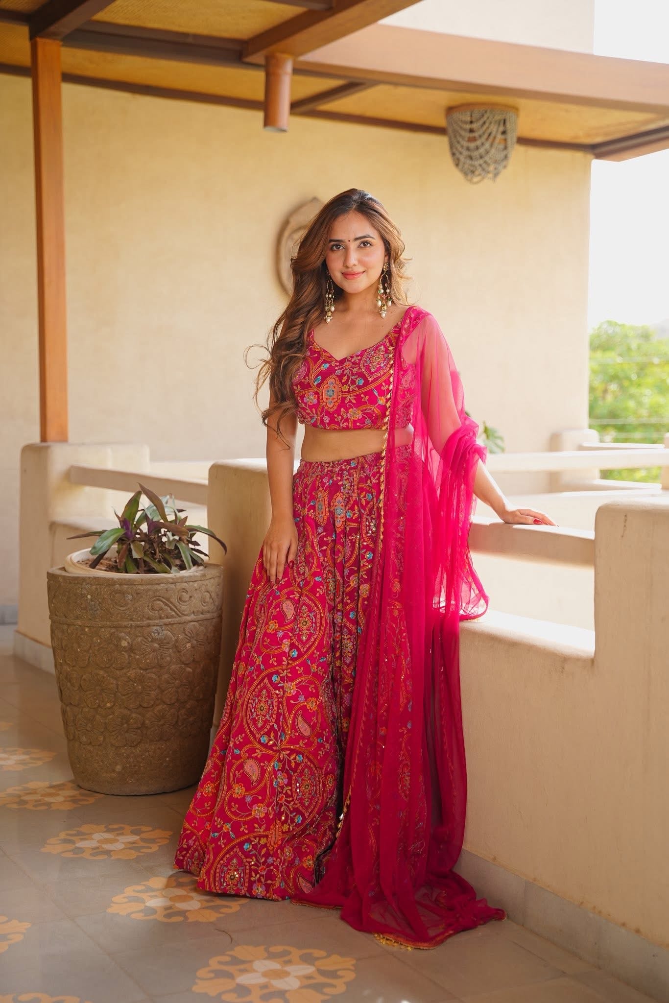 Varchasvi Pink Festive Wear Set