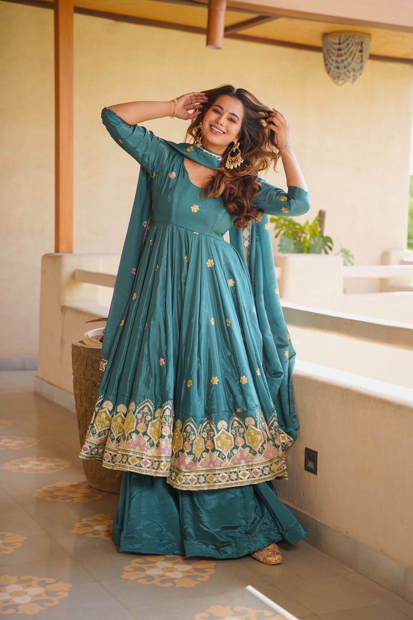 Aaditri Festive Anarkali Suit Set