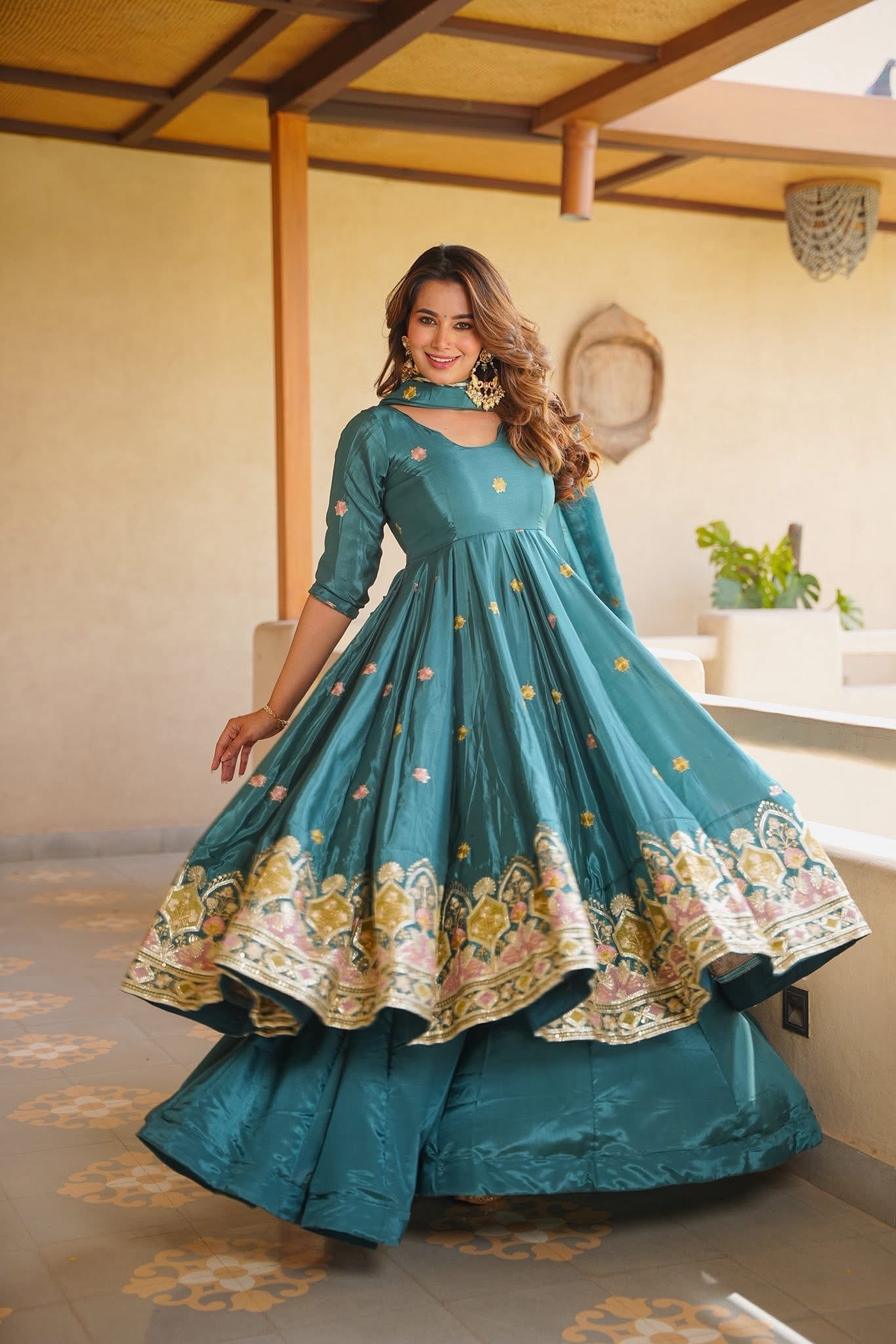 Aaditri Festive Anarkali Suit Set