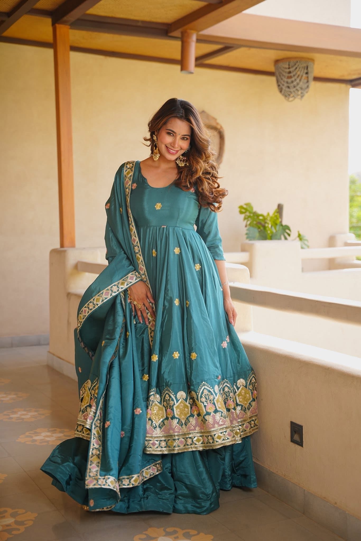 Aaditri Festive Anarkali Suit Set