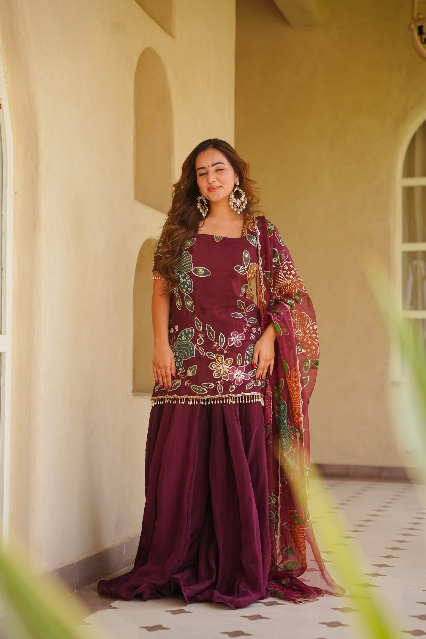 Devyashri Heavy Embroidered Kurta Set