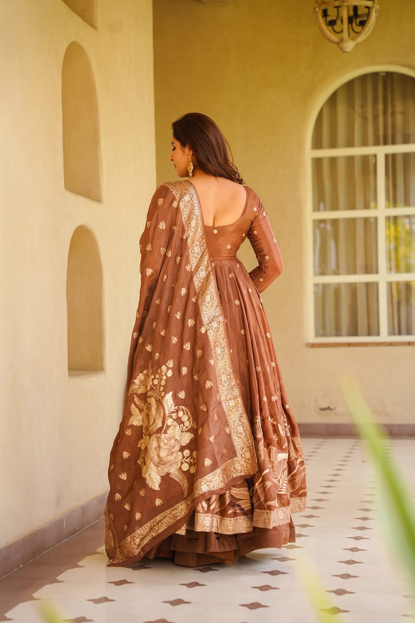 Nishvika Silk Anarkali Suit Set
