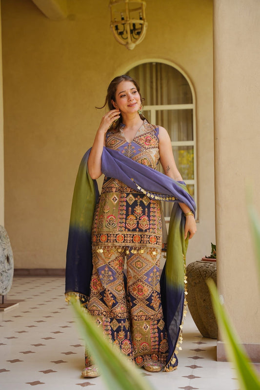 Samvedika Heavy Embroidered Kurta Set