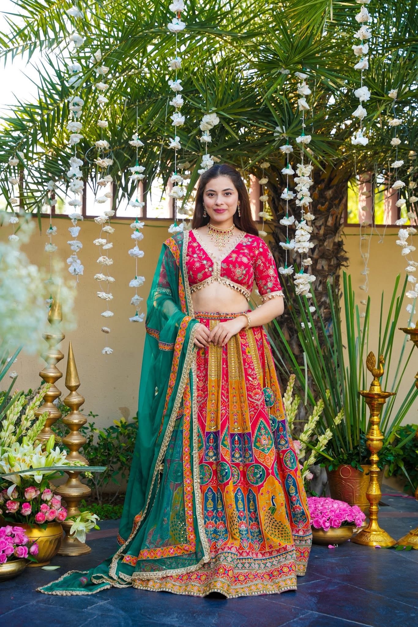 Buy zahreen ethnic cosmos lehenga set Online in India | Idaho Clothing