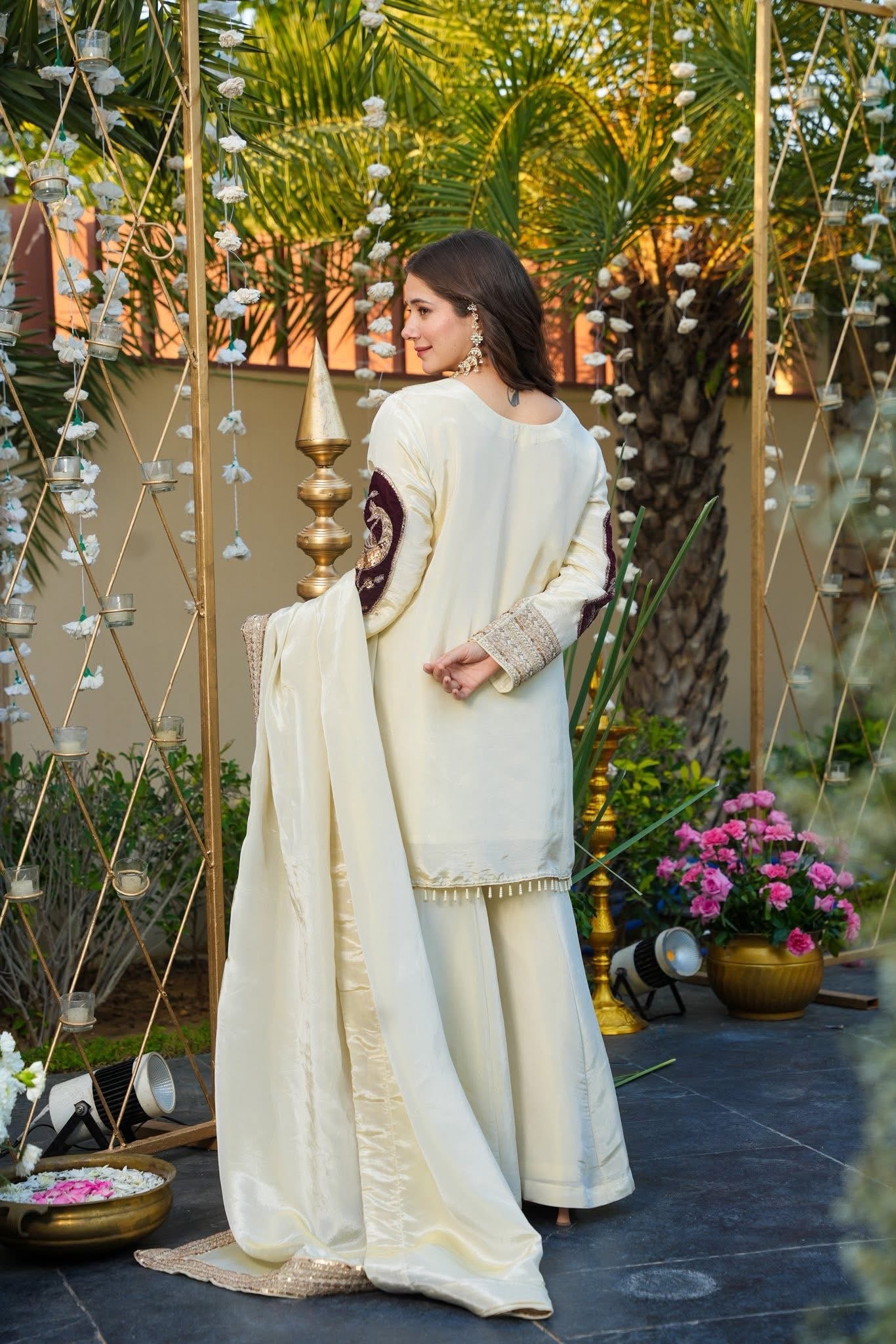 Zarmina Taj Velvet Sharara Set