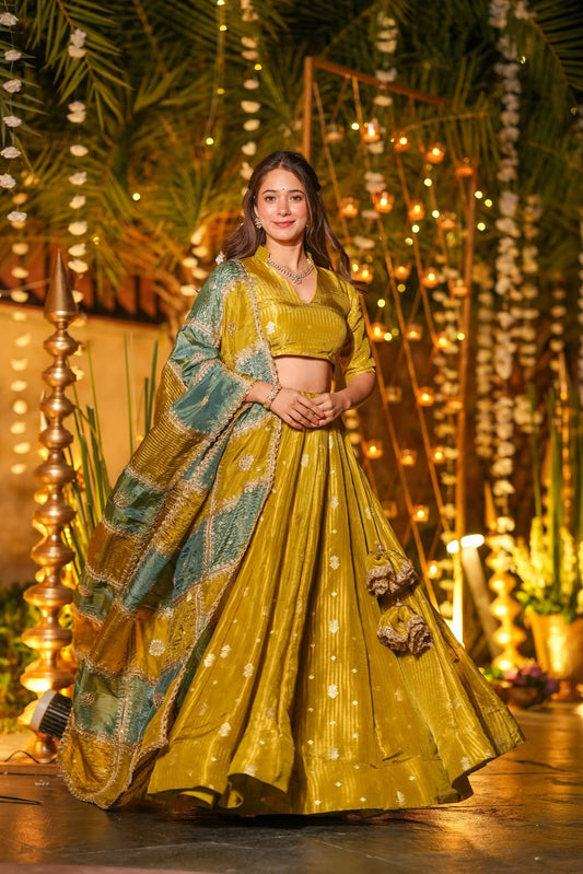 Roopika Banarasi Silk Wedding Wear Lehenga Set