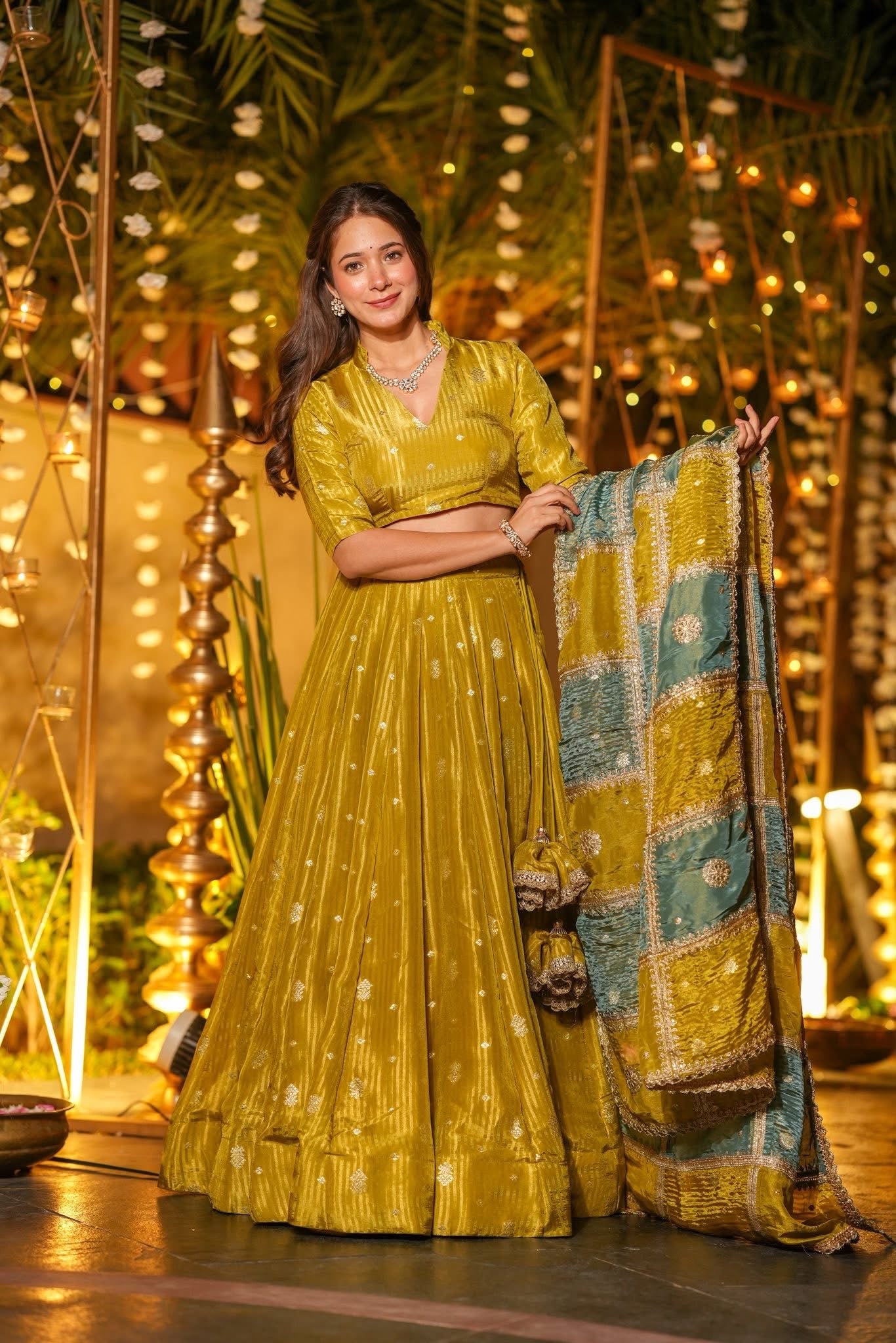 Roopika Banarasi Silk Wedding Wear Lehenga Set